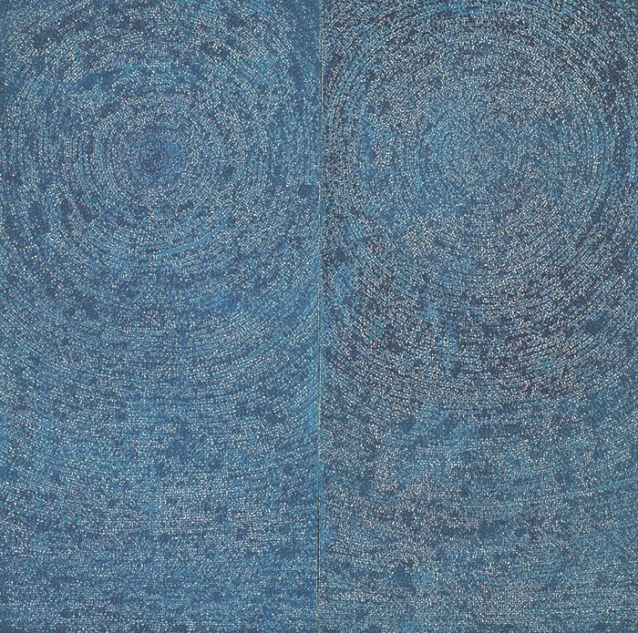 김환기, Universe 5-IV-71 #200, 1971, 코튼에 유채, 254x254cm ⓒ(재)환기재단·환기미술관